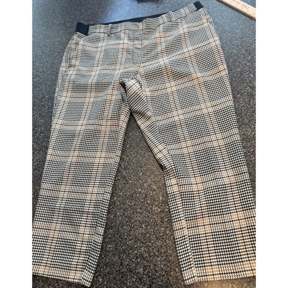 H&M Pants Plaid Cropped Trousers XL Women’s XL Office Siren Dark Academia Preppy - Picture 7 of 12